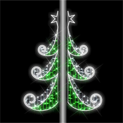 Pole Mounted Christmas Decorations