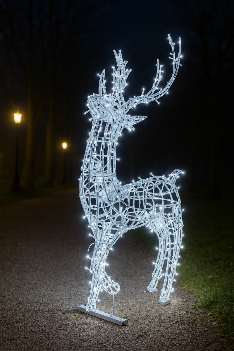 Giant Pre-Lit LED Reindeer
