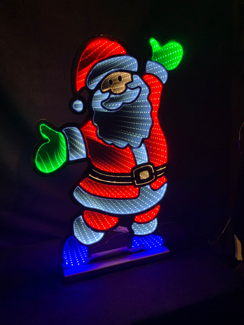 Large Infinity Standing Santa Display