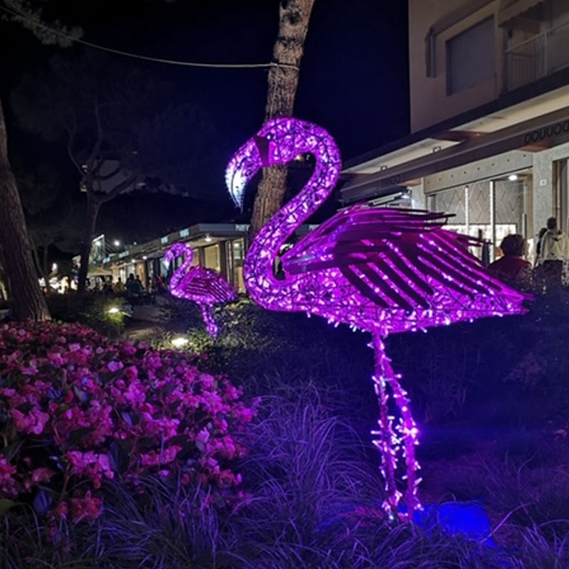 Giant Pre-Lit LED Flamingo