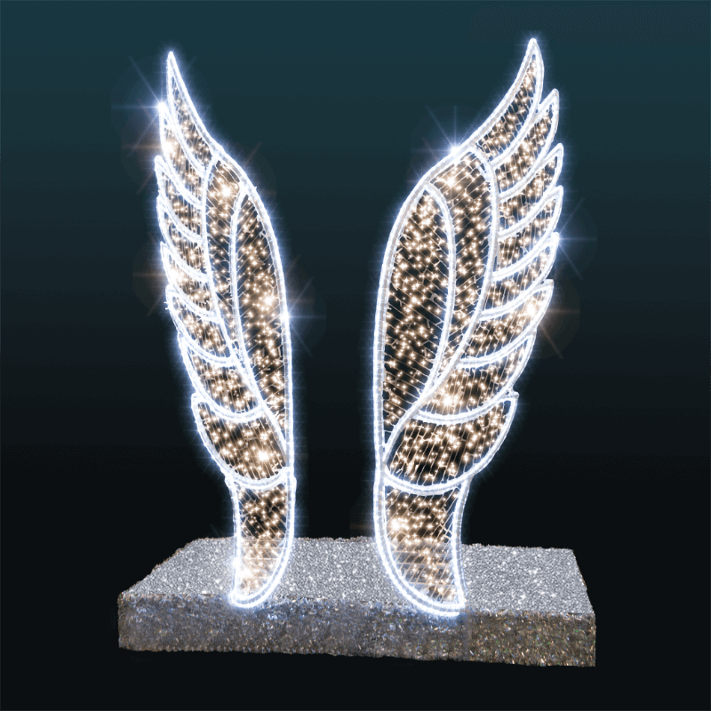 Giant Pre-Lit LED Wings