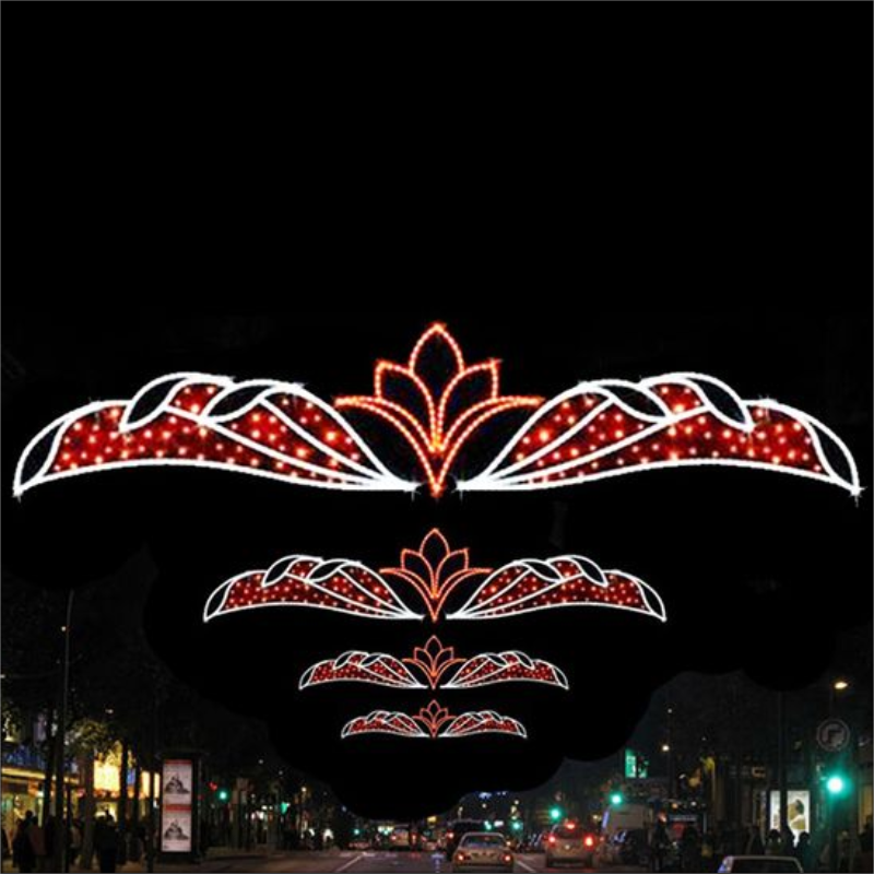 Giant Pre-Lit LED Lotus Flourish Overhang