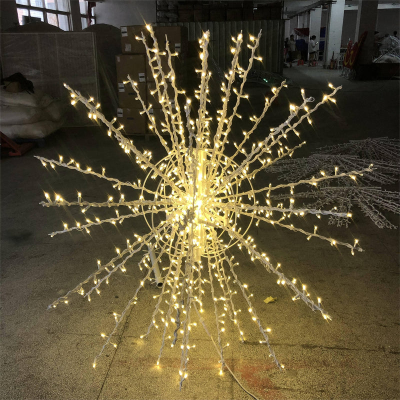 Giant Tree Topper Pre-Lit LED Starburst Orb