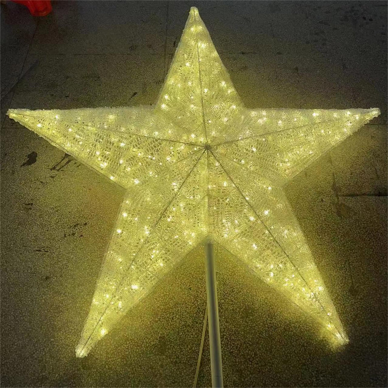 Giant Tree Topper Pre-Lit LED 3D Star