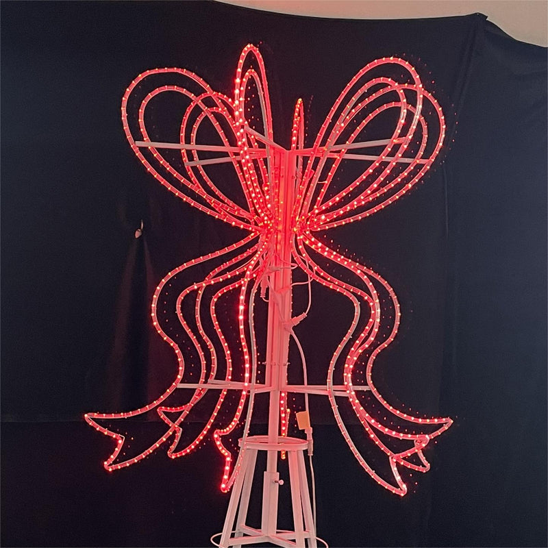 Giant Tree Topper Pre-Lit LED Bow