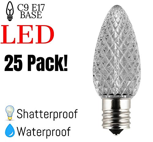 graphic of an ad for 25 led C9 bulbs