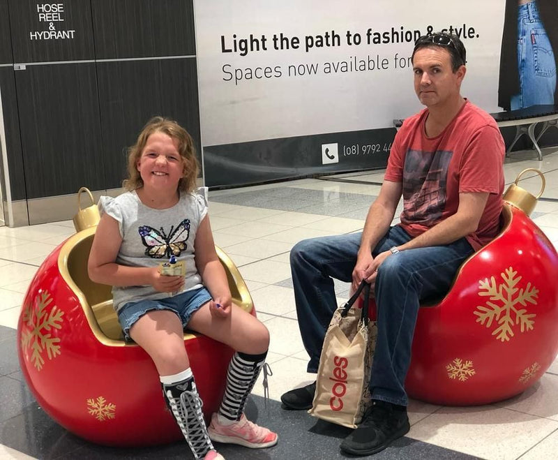 Giant Fiberglass Christmas Ornament Seat