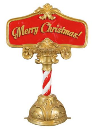 Giant Fiberglass Merry Christmas Sign