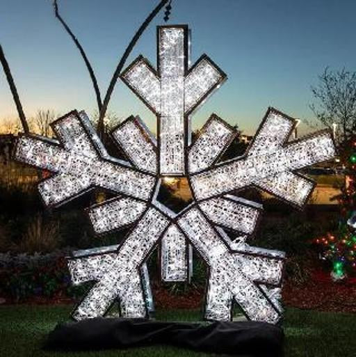 Giant Pre-Lit LED Stellar Snowflake