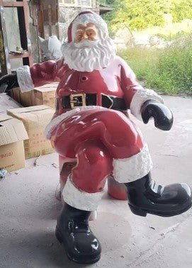 Giant Fiberglass Casual Sitting Santa