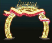 Giant Pre-Lit LED Ribbon Archway