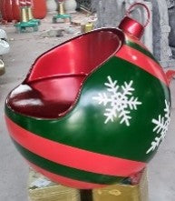 Giant Fiberglass Christmas Ornament Seat