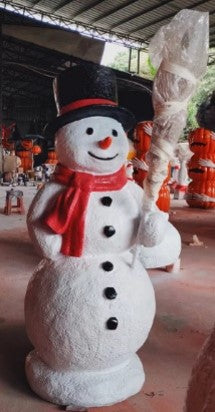 Giant Fiberglass Top Hat Snowman