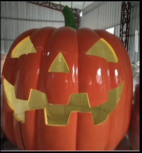 Giant Fiberglass Jack o Lantern Pumpkin