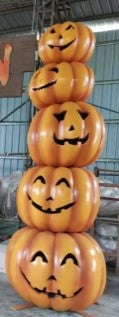 Giant Fiberglass Pumpkin Stack of 5