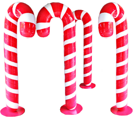 Giant Fiberglass Candy Cane