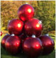 Giant Fiberglass Ornament Set of 10