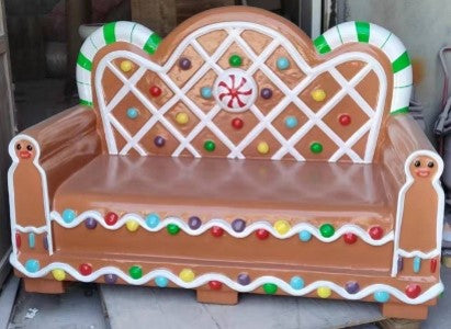 Giant Fiberglass Gingerbread Couch