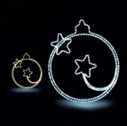 2D Pre-Lit LED Star Ornament