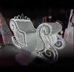 Giant Pre-Lit LED Sleigh