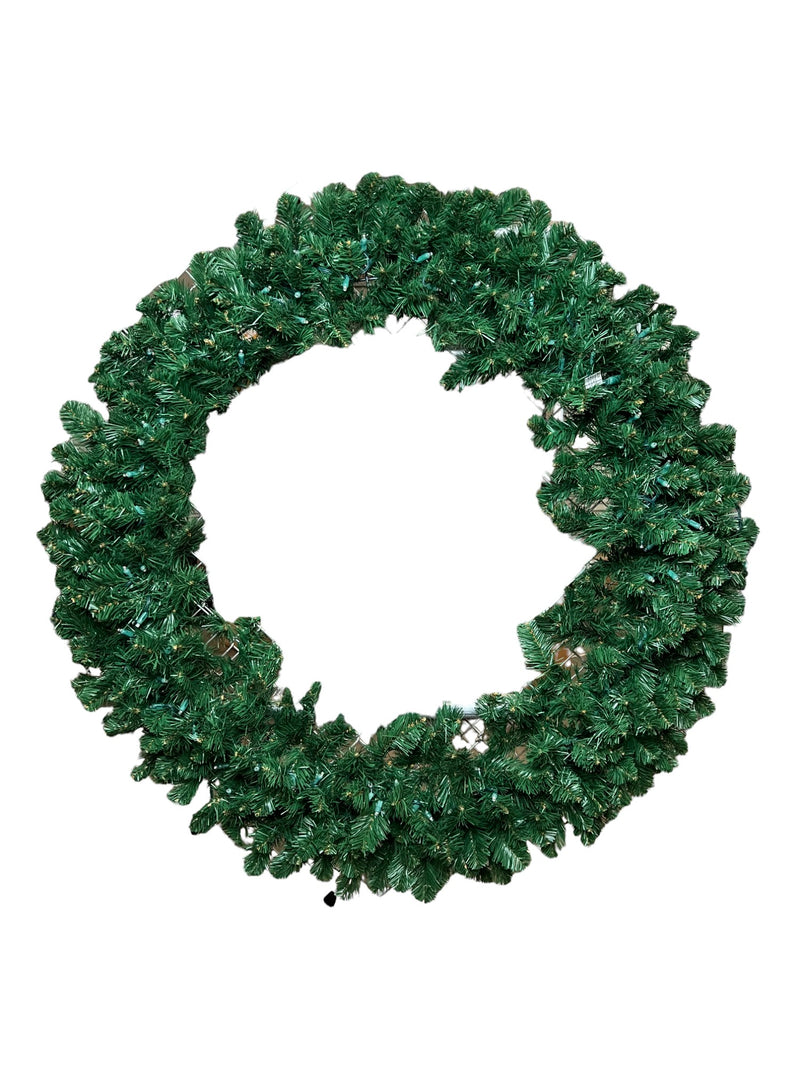 Certified Standard 36" Pre-Lit Oregon Fir Wreath, 100 Lights & 190 Tips