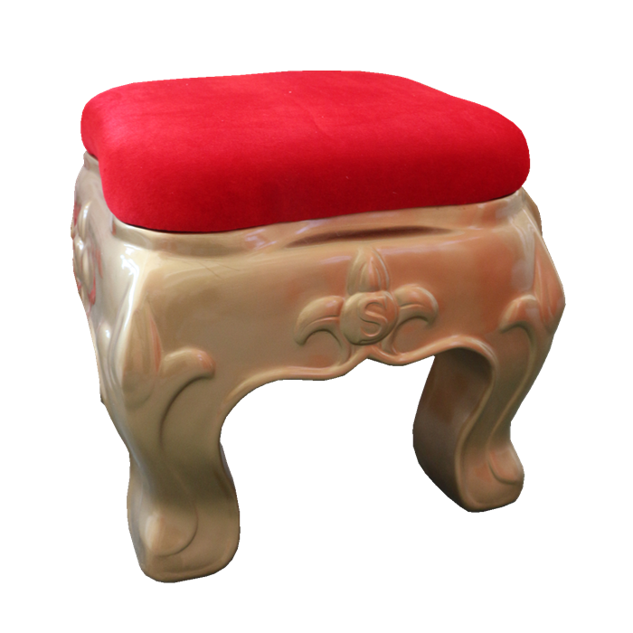 Large Fiberglass Christmas Stool