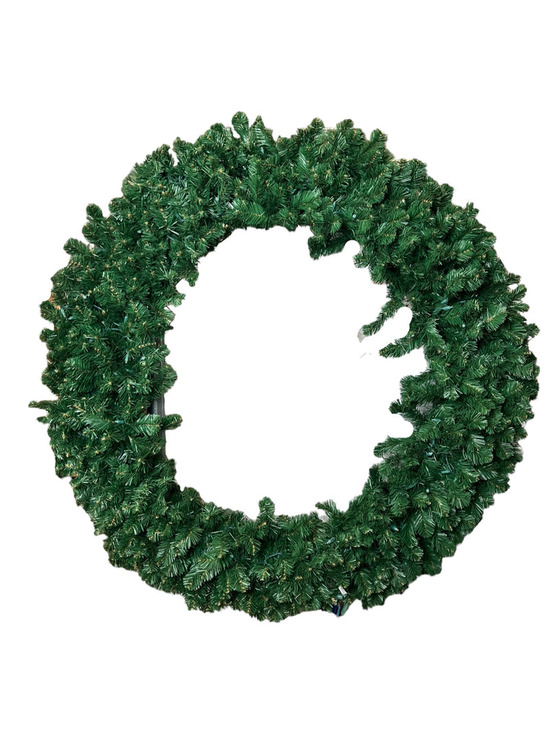 Certified Standard 60" Pre-Lit Oregon Fir Wreath, 300 Lights & 612 Tips