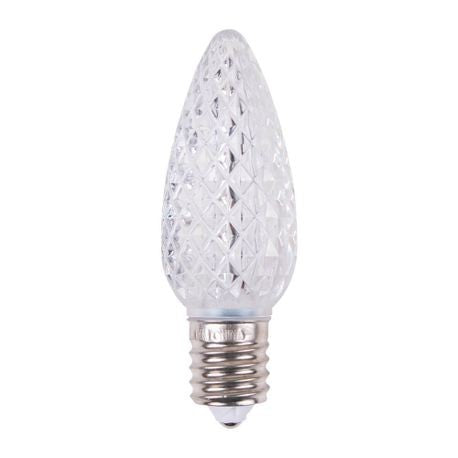 Picture of a faceted c9 led Christmas light bulb