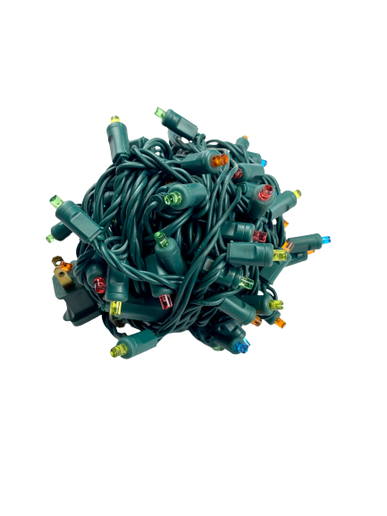 5MM LED Mini Lights, 4" spacing. with male and female plug